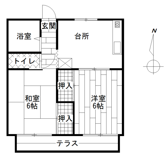 コーポ平島の間取り