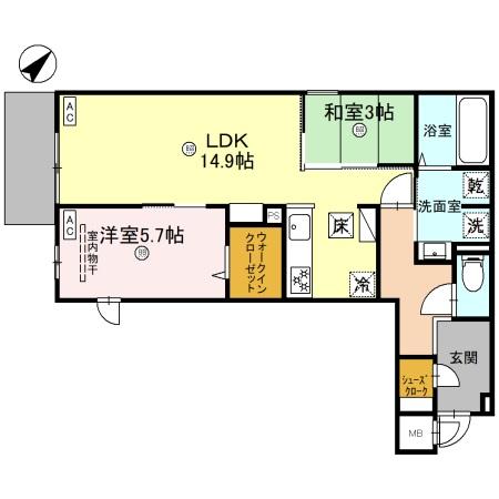 クラシスト清和園町の間取り