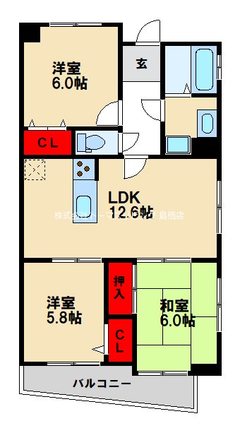 ロワールマンションの間取り