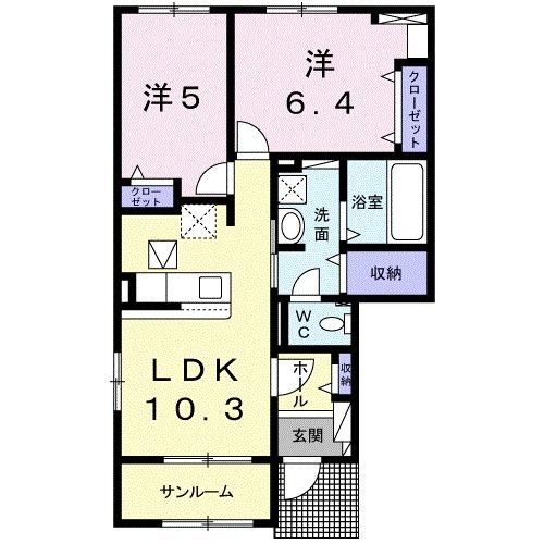 アトレ織島　Iの間取り