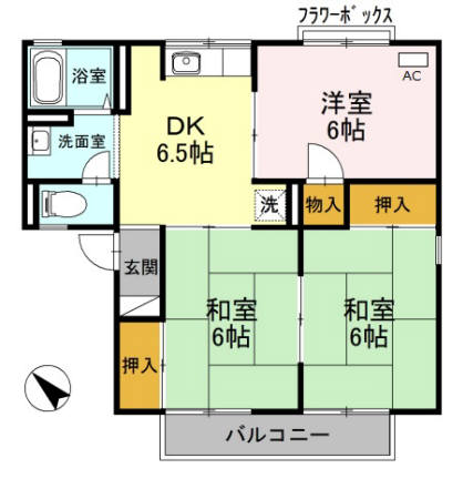 ハイツセジュール　Ｂ棟の間取り