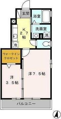 練馬区春日町のアパートの間取り