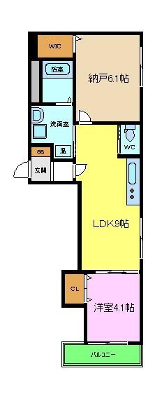 ＧＲＡＮＤＩＲ堺三宝の間取り