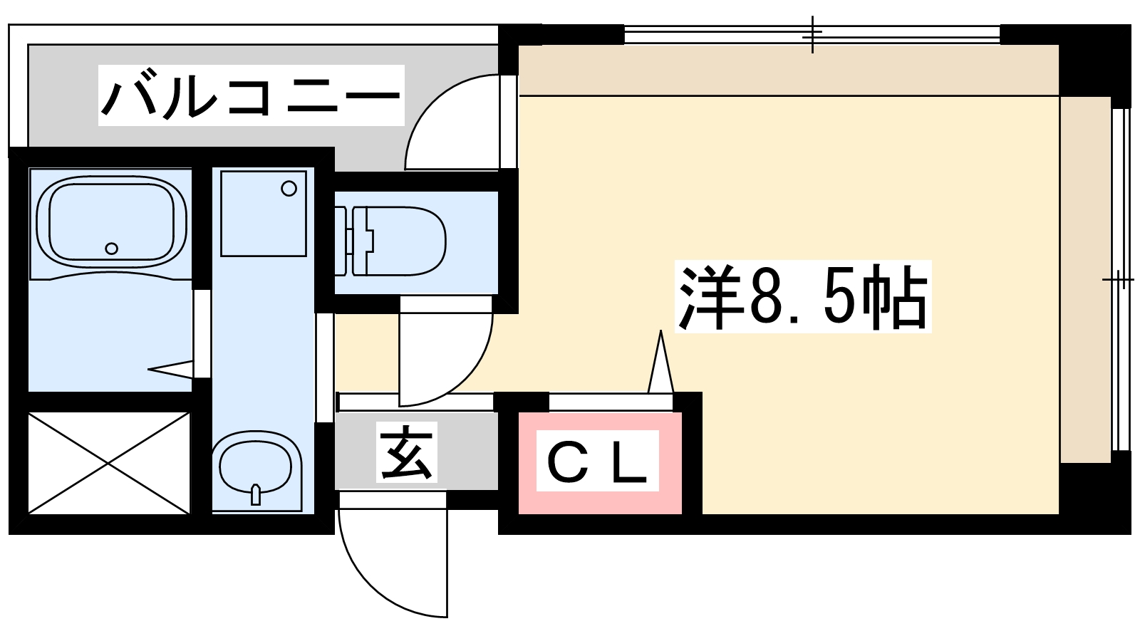 加古川市尾上町今福のマンションの間取り