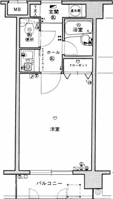 サンシティ箱崎九大前の間取り