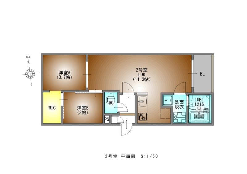 ＲＥＧＡＬＥＳＴ志賀本通の間取り