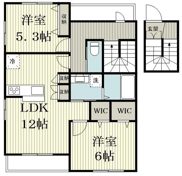 【横浜市青葉区しらとり台のマンションの間取り】