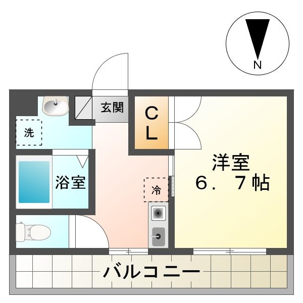 トレセリア暁町の間取り