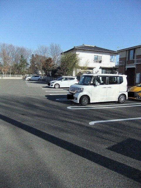 【那須塩原市阿波町のアパートの駐車場】