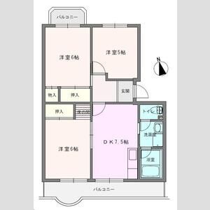 春日部市小渕のマンションの間取り