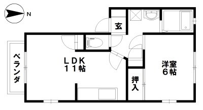 【アンソレアードA棟の間取り】