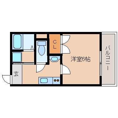 尼崎市建家町のマンションの間取り