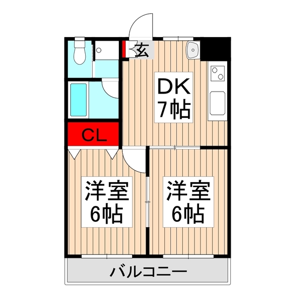 シャトーハイツの間取り