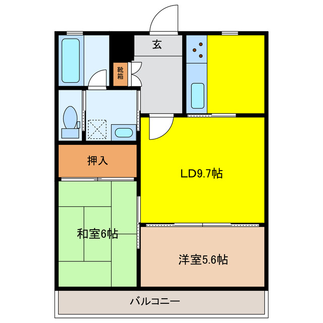 瀬戸市新郷町のマンションの間取り