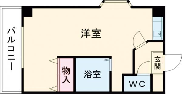 堺市西区浜寺船尾町西のマンションの間取り