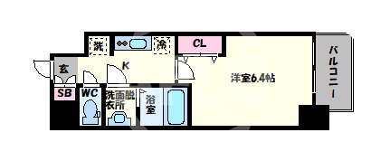 プレサンス上町台筆ヶ崎SOUTHの間取り