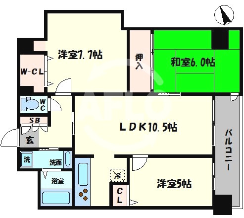 Ｍプラザ難波駅前の間取り