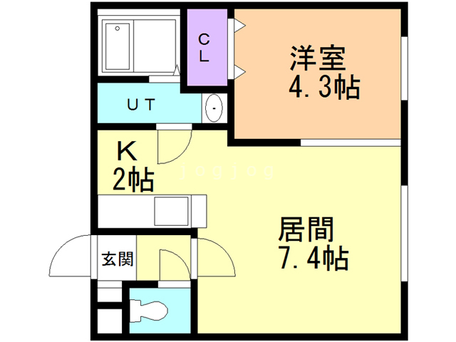 ＬＵＡＮＡ南平岸の間取り