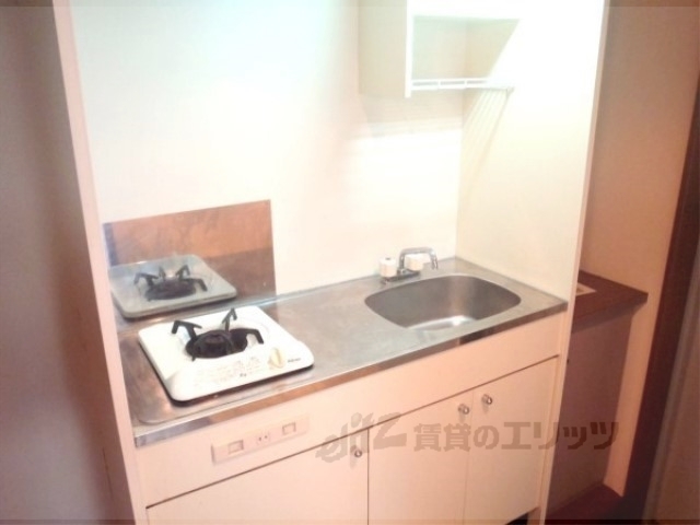 キッチン　ガスコンロ１口付き