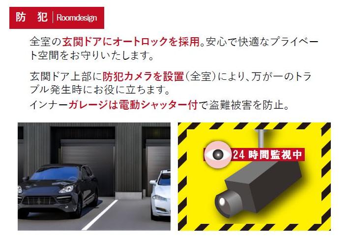 セキュリティ　全室の玄関ドアにオートロックを採用。安心で快適なプライベート