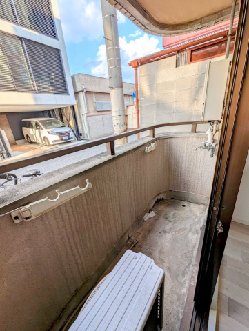 バルコニー　北向き