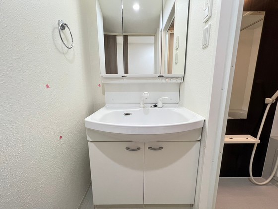 洗面設備　※別の部屋の写真です