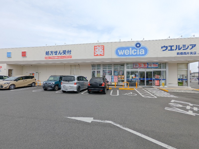 ドラックストア　ウエルシア前橋西片貝店（ドラッグストア）まで494m
