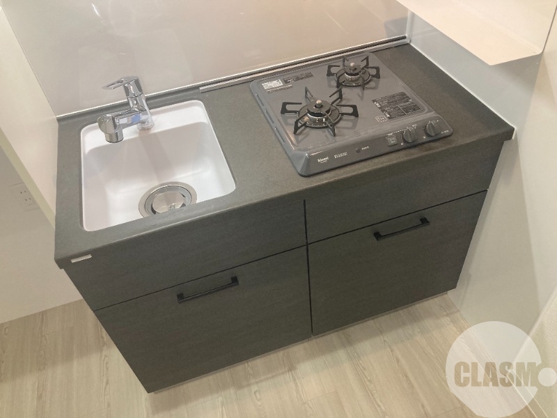 キッチン　２口コンロのシステムキッチン♪