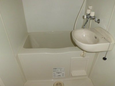 バス・シャワールーム　洗面台付バスルーム。