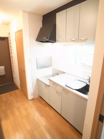 キッチン　ガスキッチンでお料理も楽しい。