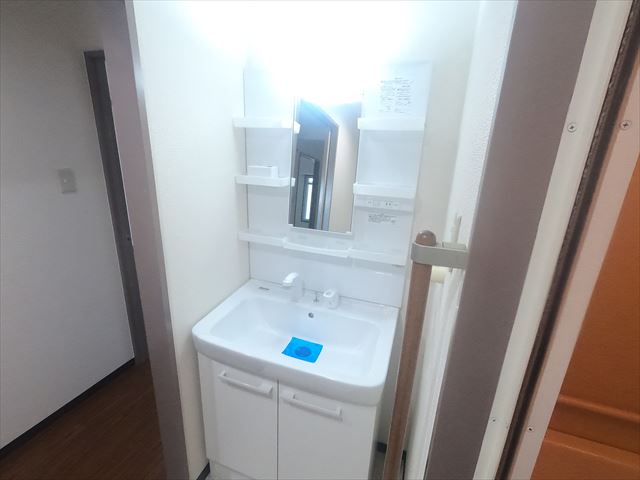 洗面設備　朝シャンされる方に。