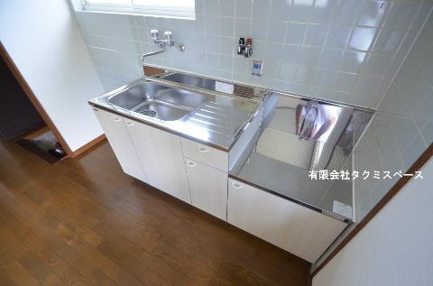 キッチン　ガスコンロ設置可