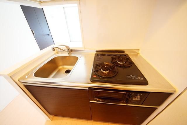 キッチン　★★2口ガスコンロ・グリル付き★★