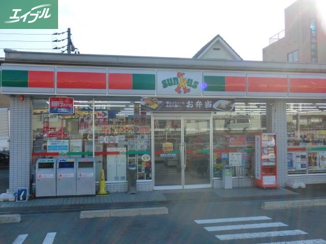 コンビニ　サンクス岡山田町店（コンビニ）まで302m