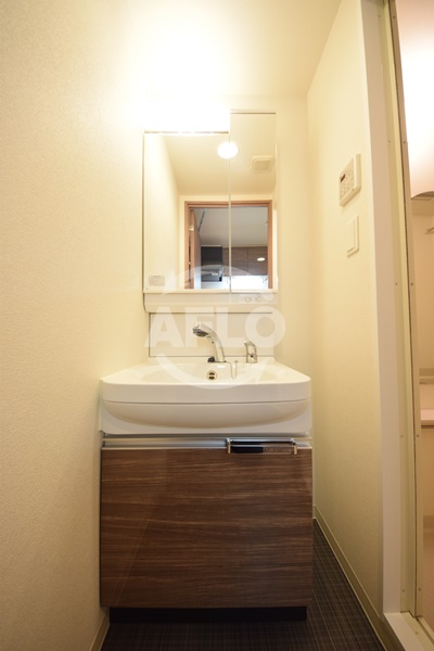 洗面設備　プレサンス心斎橋ブライト　独立洗面台