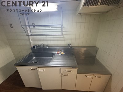 キッチン　ガスコンロ設置可能なキッチンです！