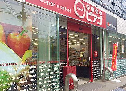 スーパー　miniピアゴ（スーパー）まで503m