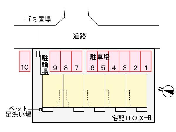 建物外観　駐車場