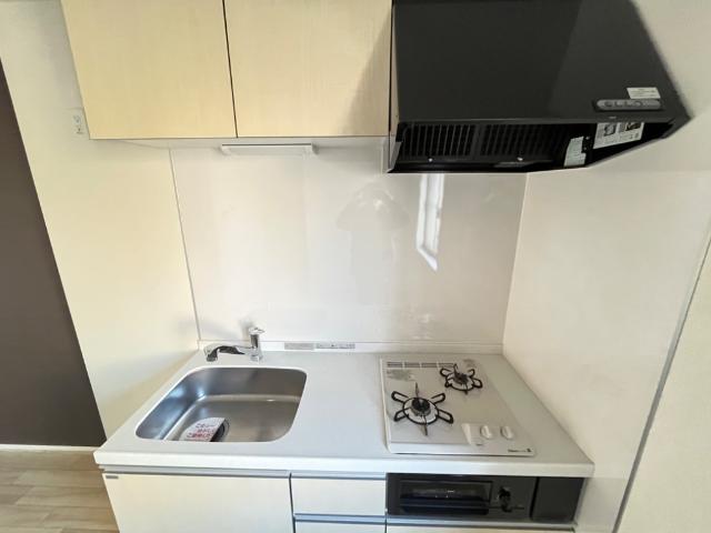 キッチン　二口コンロのシステムキッチン