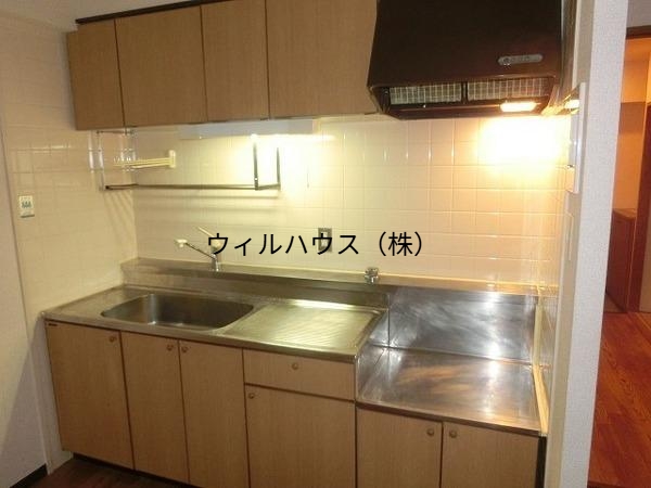 キッチン　ガスコンロ設置可！