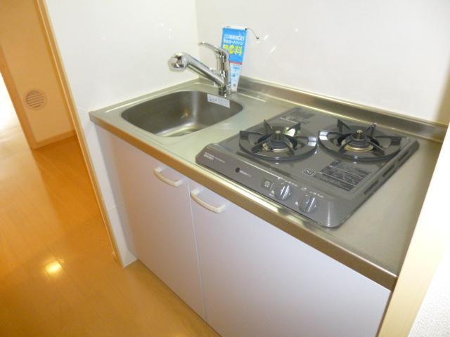 キッチン　2口システムキッチン。