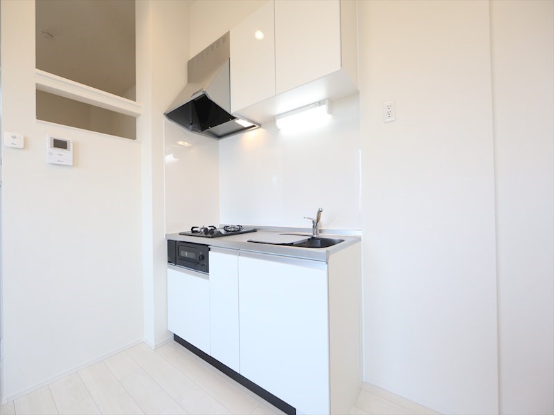 キッチン　システムキッチン（ガス2口コンロ・グリル付）