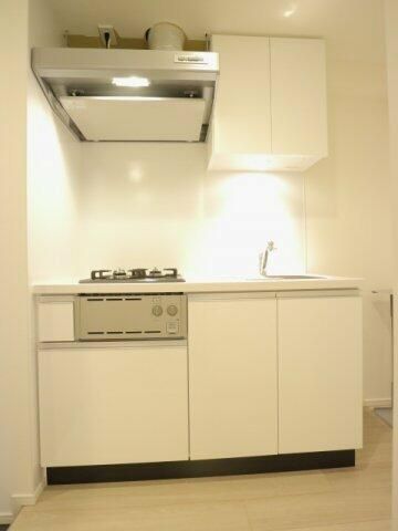 キッチン　コンパクトなキッチンで掃除もラクラク