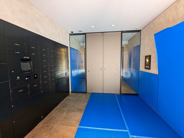 エントランス　タッチキーのTVモニター付オートロックセキュリティ、宅配ＢＯ