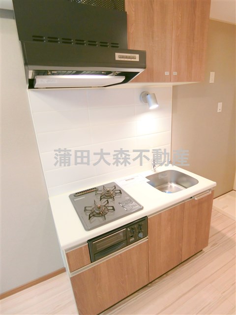 キッチン　2口ガスグリル付システムキッチン