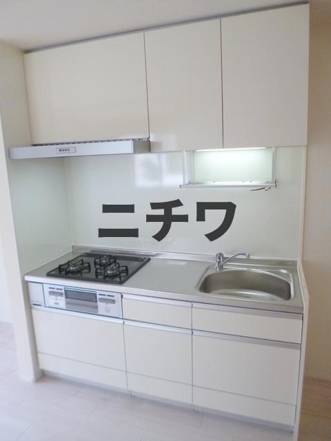キッチン　★グリル付き３口ガスシステムキッチン★
