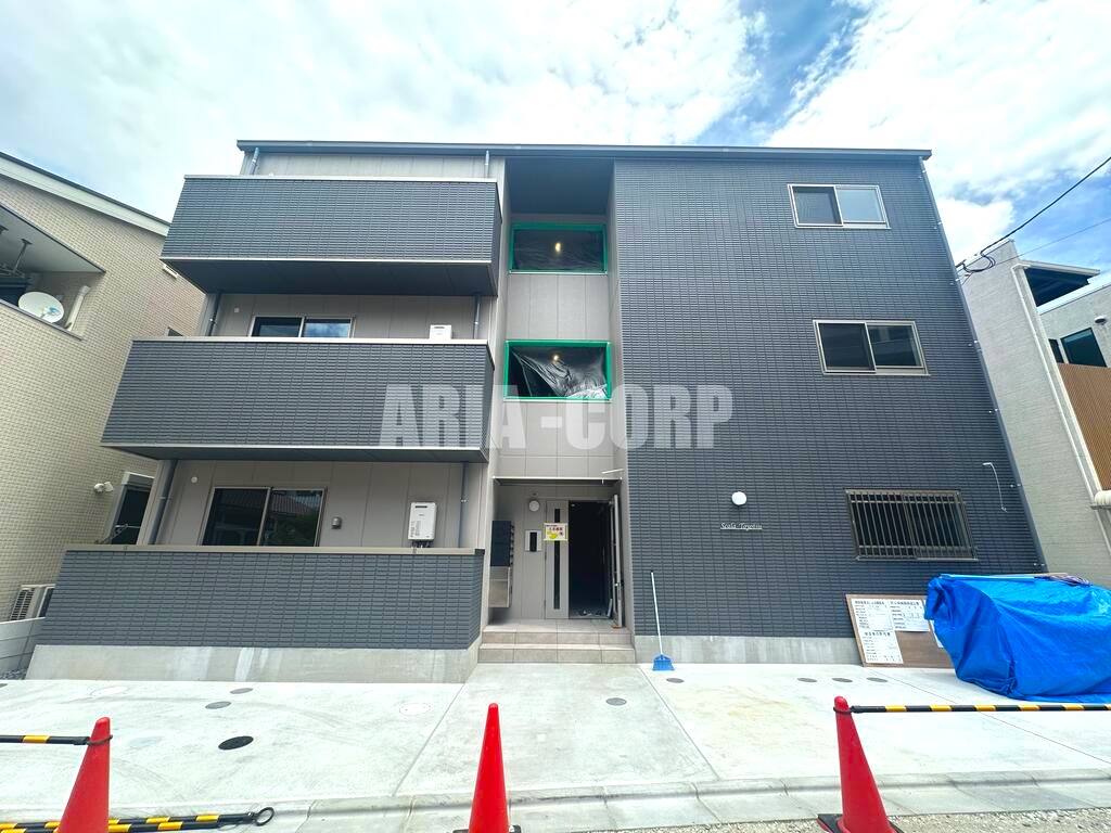 建物外観　2026年完成、全室角部屋設計のデザイナーズアパートです！