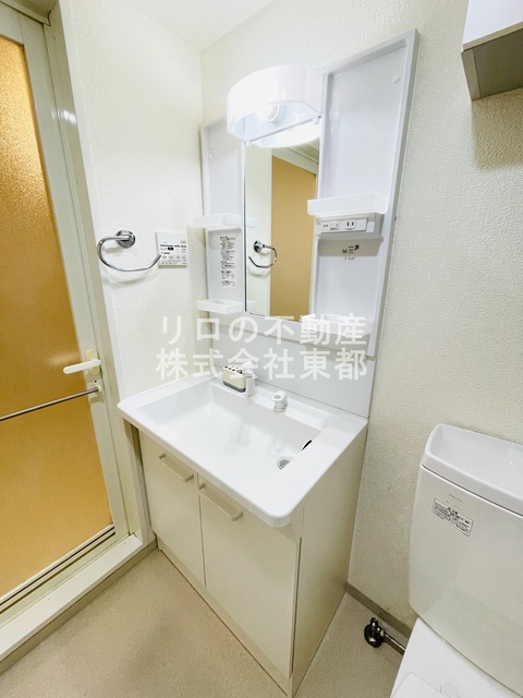 洗面設備　ヘアセットも簡単洗髪洗面化粧台タイプ☆