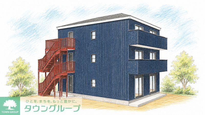 建物外観　【施工例】防音仕様のQUIETシリーズ物件登場！！1階はテ…