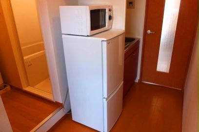 キッチン　電子レンジ、冷蔵庫付き